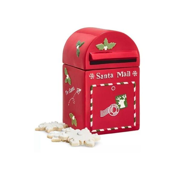 MARTHA STEWART COLLECTION Letters To Santa Cookie Jar - Picture 3 of 6